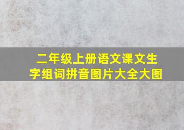 二年级上册语文课文生字组词拼音图片大全大图