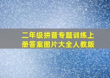 二年级拼音专题训练上册答案图片大全人教版