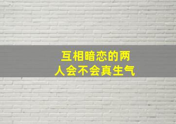 互相暗恋的两人会不会真生气