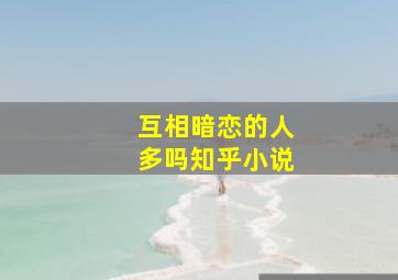 互相暗恋的人多吗知乎小说