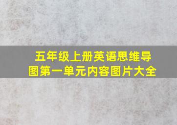 五年级上册英语思维导图第一单元内容图片大全