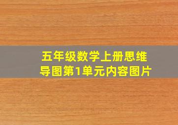 五年级数学上册思维导图第1单元内容图片