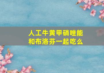 人工牛黄甲硝唑能和布洛芬一起吃么