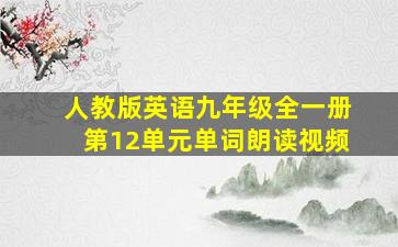 人教版英语九年级全一册第12单元单词朗读视频