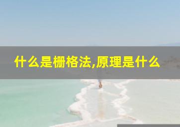 什么是栅格法,原理是什么