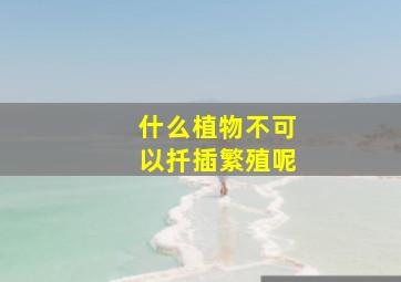 什么植物不可以扦插繁殖呢