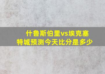 什鲁斯伯里vs埃克塞特城预测今天比分是多少