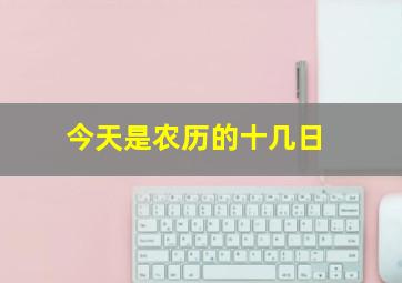 今天是农历的十几日