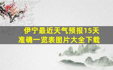 伊宁最近天气预报15天准确一览表图片大全下载