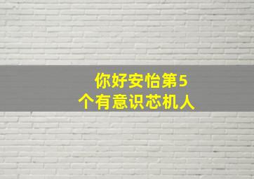 你好安怡第5个有意识芯机人