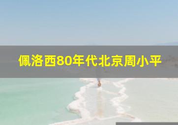 佩洛西80年代北京周小平