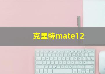 克里特mate12