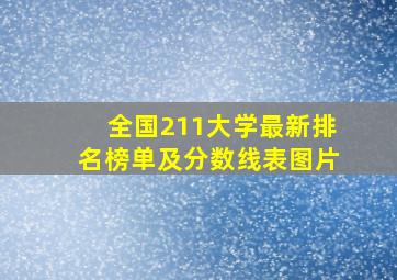 全国211大学最新排名榜单及分数线表图片