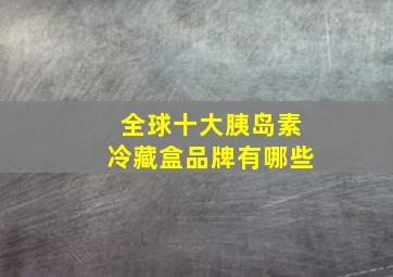 全球十大胰岛素冷藏盒品牌有哪些