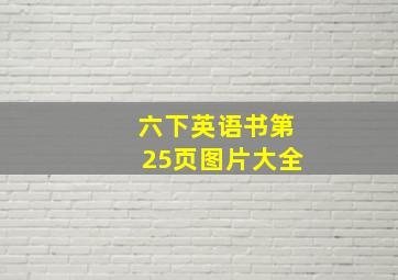 六下英语书第25页图片大全