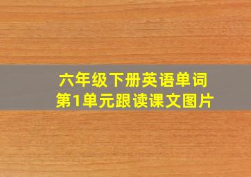 六年级下册英语单词第1单元跟读课文图片