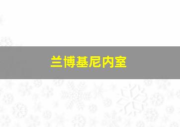 兰博基尼内室