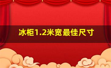 冰柜1.2米宽最佳尺寸