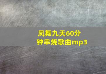 凤舞九天60分钟串烧歌曲mp3