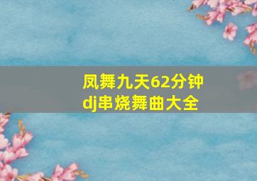 凤舞九天62分钟dj串烧舞曲大全