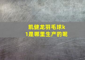 凯健龙羽毛球k1是哪里生产的呢