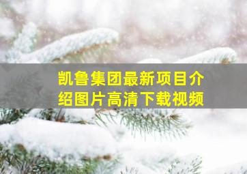 凯鲁集团最新项目介绍图片高清下载视频