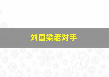 刘国梁老对手