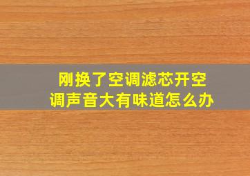 刚换了空调滤芯开空调声音大有味道怎么办