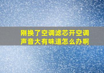 刚换了空调滤芯开空调声音大有味道怎么办啊