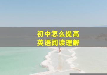 初中怎么提高英语阅读理解