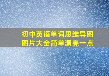 初中英语单词思维导图图片大全简单漂亮一点