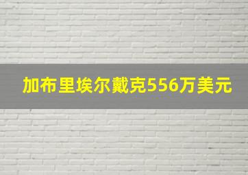 加布里埃尔戴克556万美元