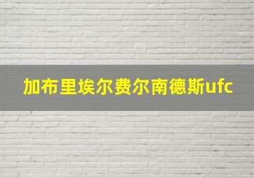 加布里埃尔费尔南德斯ufc