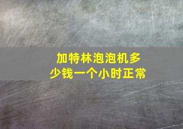 加特林泡泡机多少钱一个小时正常