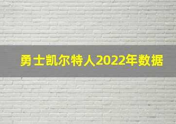 勇士凯尔特人2022年数据