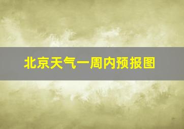 北京天气一周内预报图