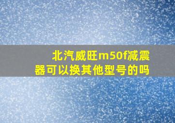 北汽威旺m50f减震器可以换其他型号的吗