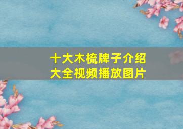 十大木梳牌子介绍大全视频播放图片