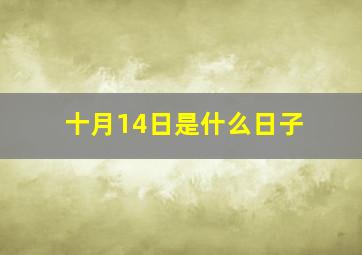 十月14日是什么日子