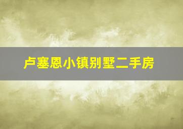 卢塞恩小镇别墅二手房