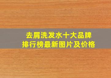 去屑洗发水十大品牌排行榜最新图片及价格