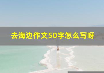 去海边作文50字怎么写呀