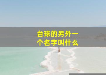 台球的另外一个名字叫什么