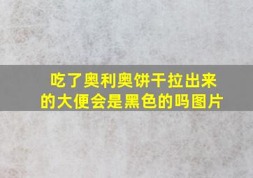 吃了奥利奥饼干拉出来的大便会是黑色的吗图片