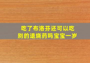 吃了布洛芬还可以吃别的退烧药吗宝宝一岁