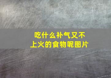 吃什么补气又不上火的食物呢图片