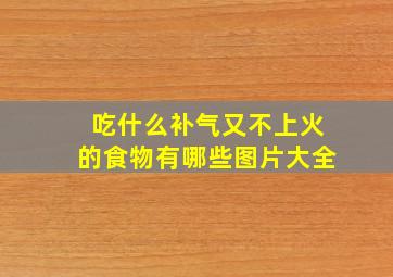 吃什么补气又不上火的食物有哪些图片大全