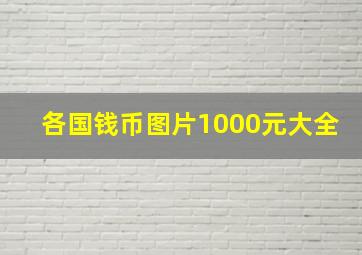 各国钱币图片1000元大全