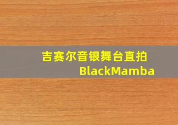 吉赛尔音银舞台直拍BlackMamba