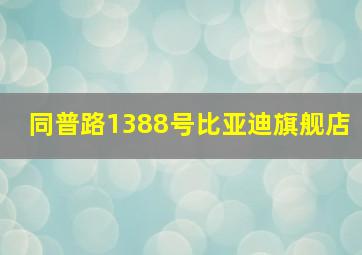 同普路1388号比亚迪旗舰店